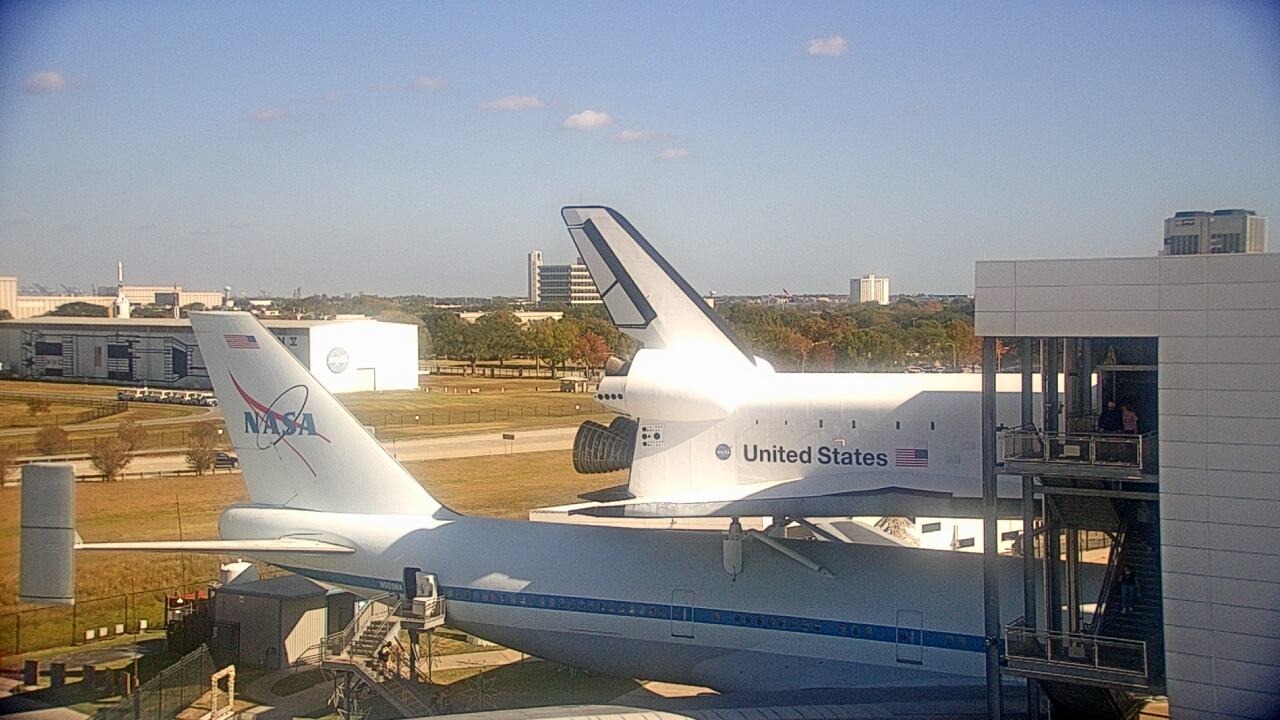 Thumbnail for current weather camera view from Space Center Houston in Houston, Texas