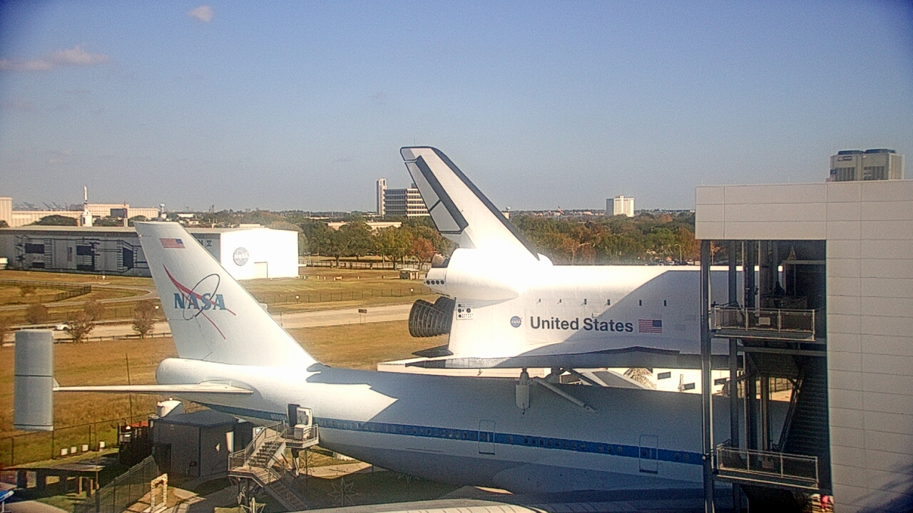 Thumbnail for current weather camera view from Space Center Houston in Houston, Texas