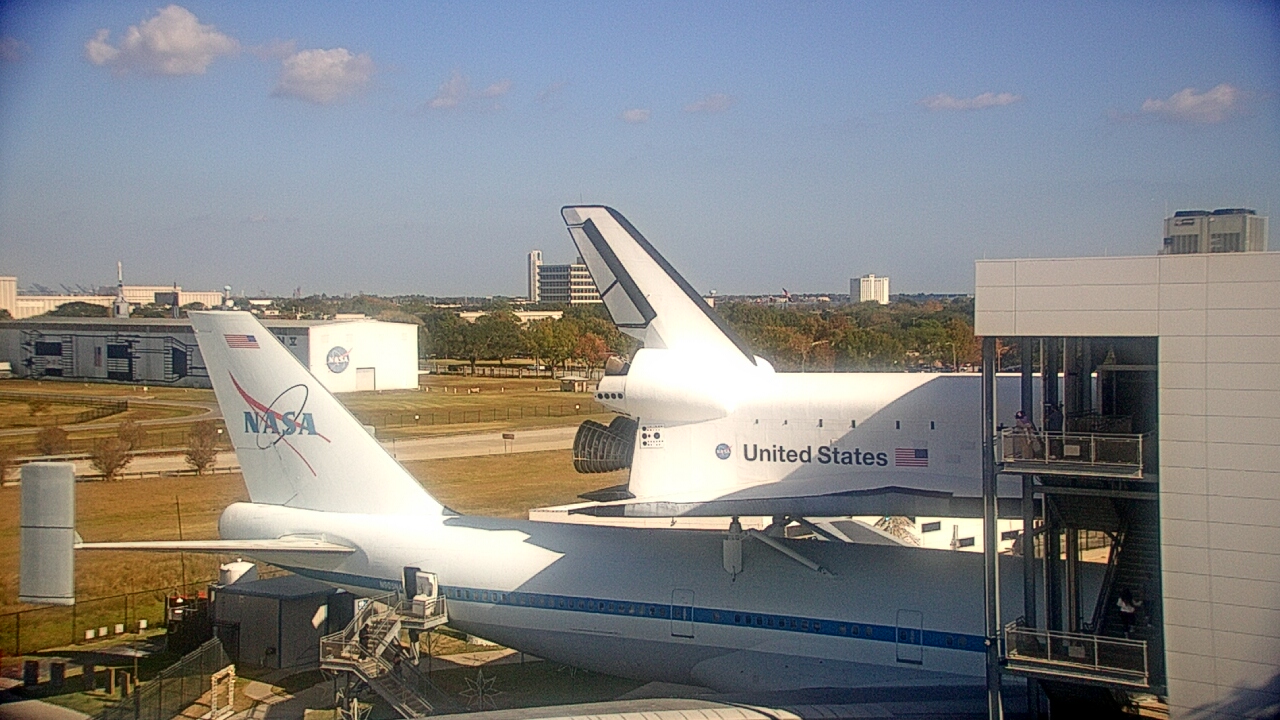 Thumbnail for current weather camera view from Space Center Houston in Houston, Texas