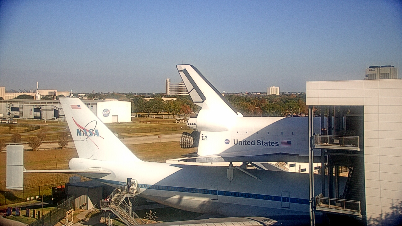 Thumbnail for current weather camera view from Space Center Houston in Houston, Texas