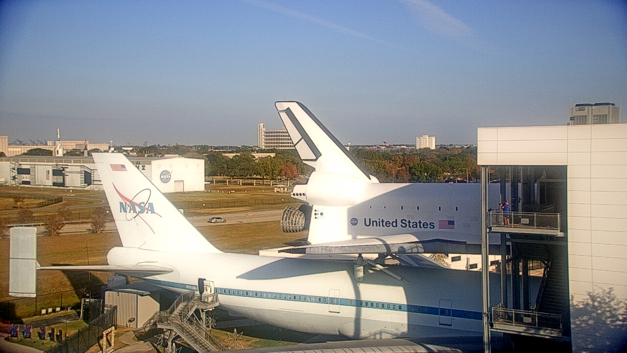 Thumbnail for current weather camera view from Space Center Houston in Houston, Texas