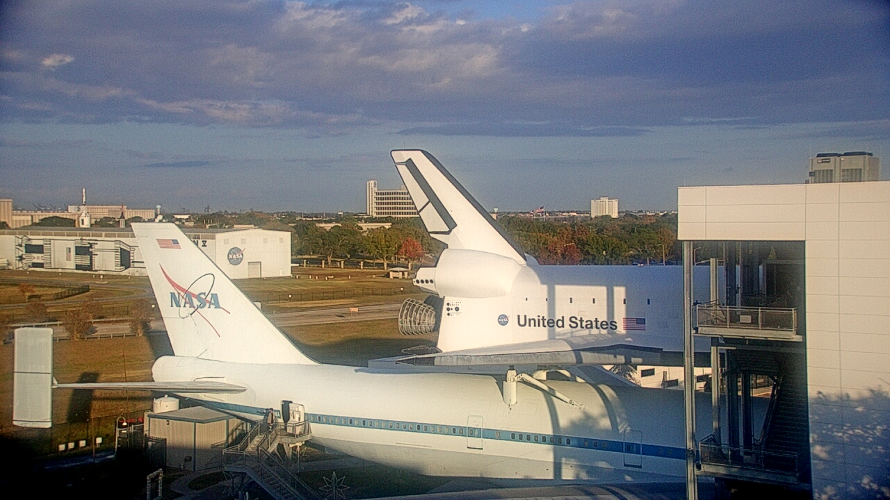 Thumbnail for current weather camera view from Space Center Houston in Houston, Texas