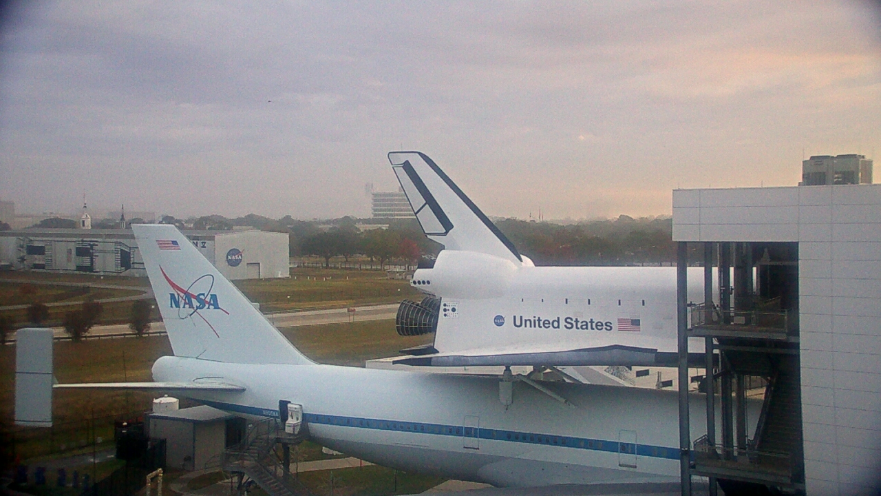 Thumbnail for current weather camera view from Space Center Houston in Houston, Texas