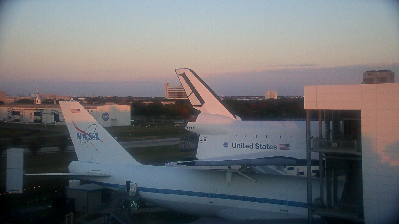 Thumbnail for current weather camera view from Space Center Houston in Houston, Texas
