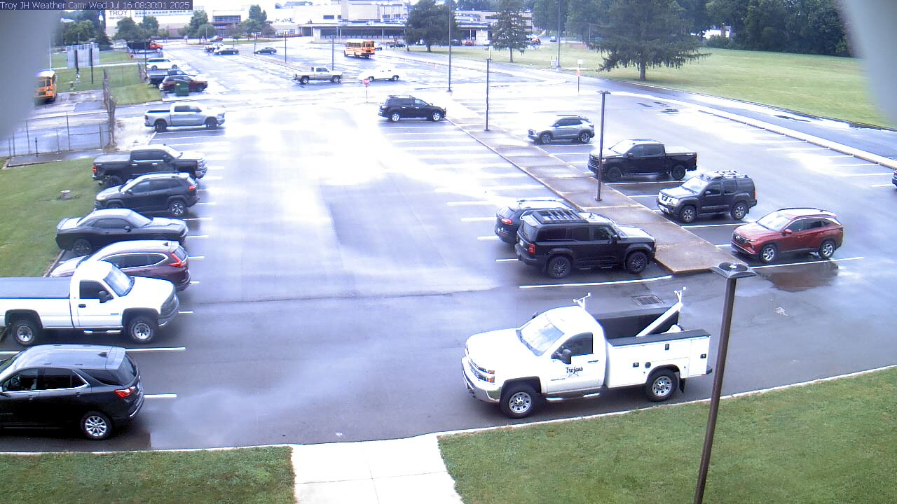 Thumbnail for current weather camera view from Troy JHS in Troy, Ohio