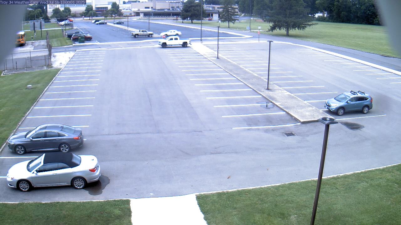 Thumbnail for current weather camera view from Troy JHS in Troy, Ohio