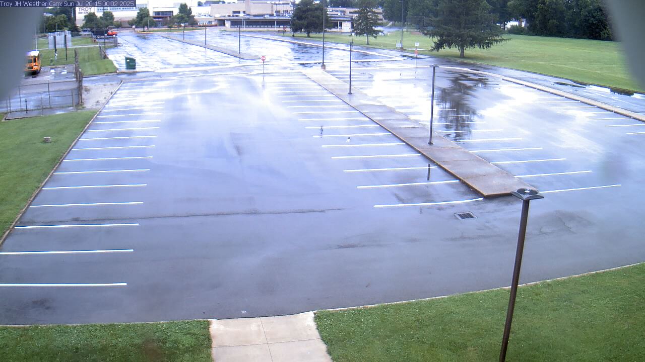 Thumbnail for current weather camera view from Troy JHS in Troy, Ohio