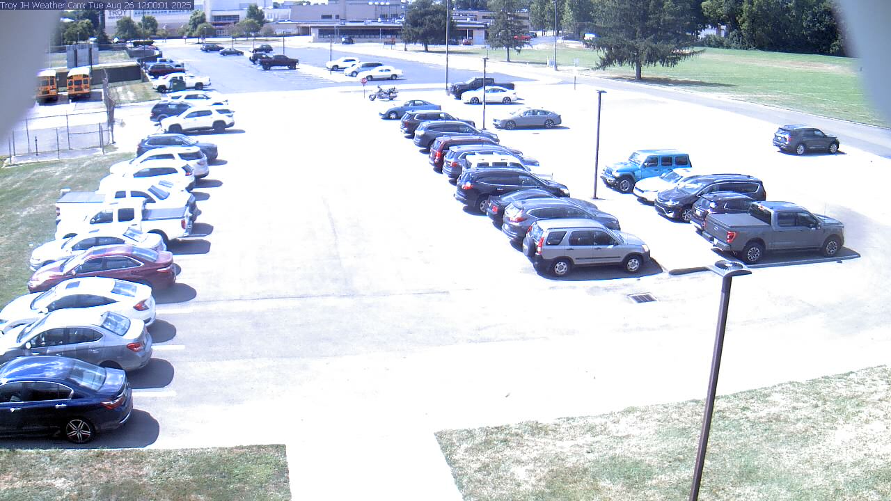 Thumbnail for current weather camera view from Troy JHS in Troy, Ohio