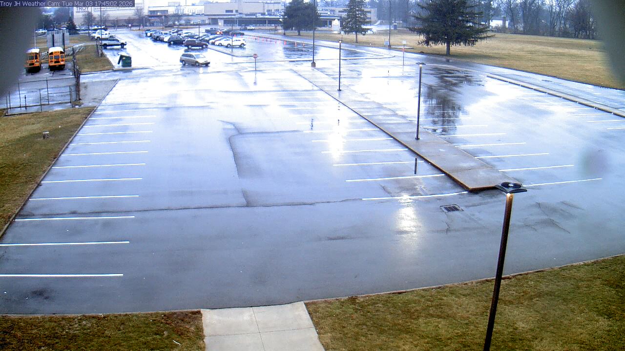 Thumbnail for current weather camera view from Troy JHS in Troy, Ohio