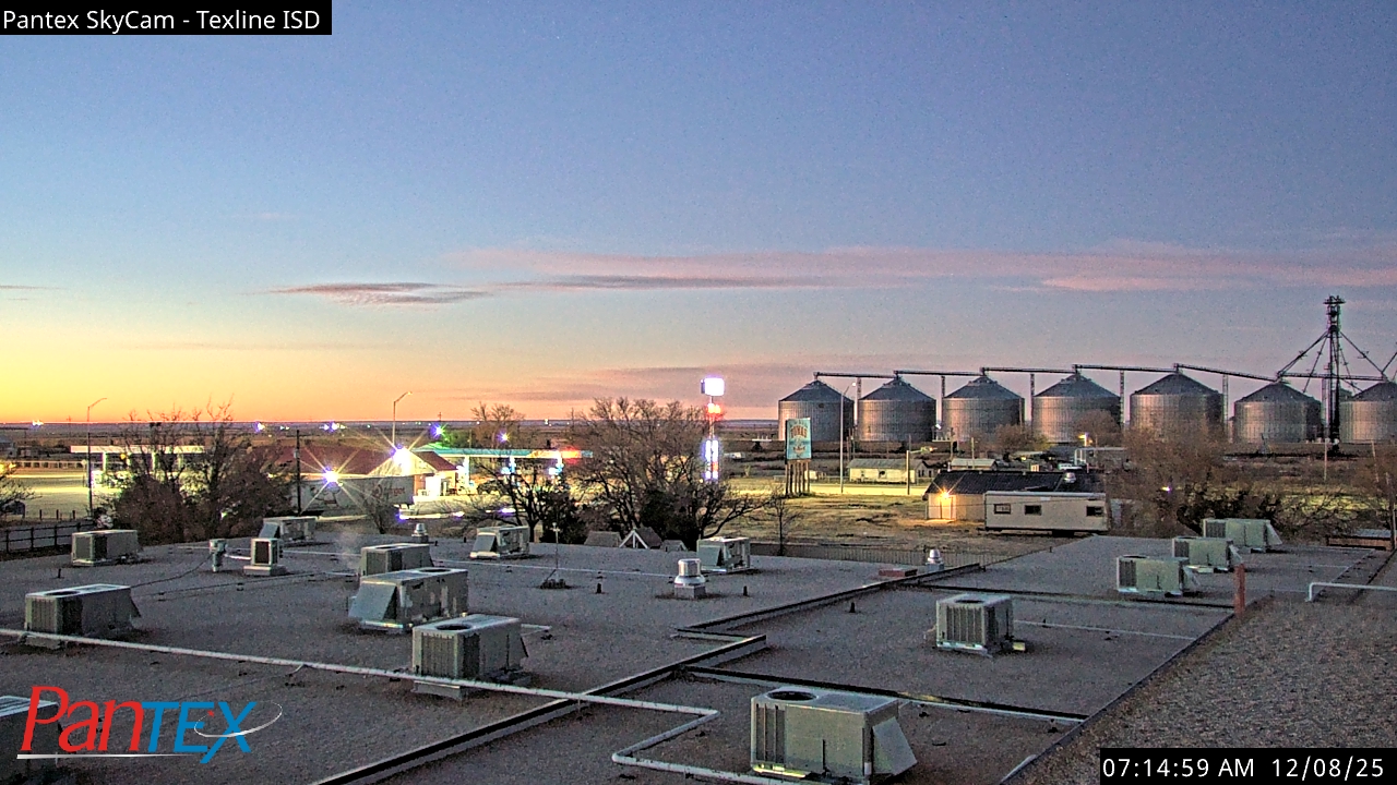 Thumbnail for current weather camera view from Texline ISD in Texline, Texas