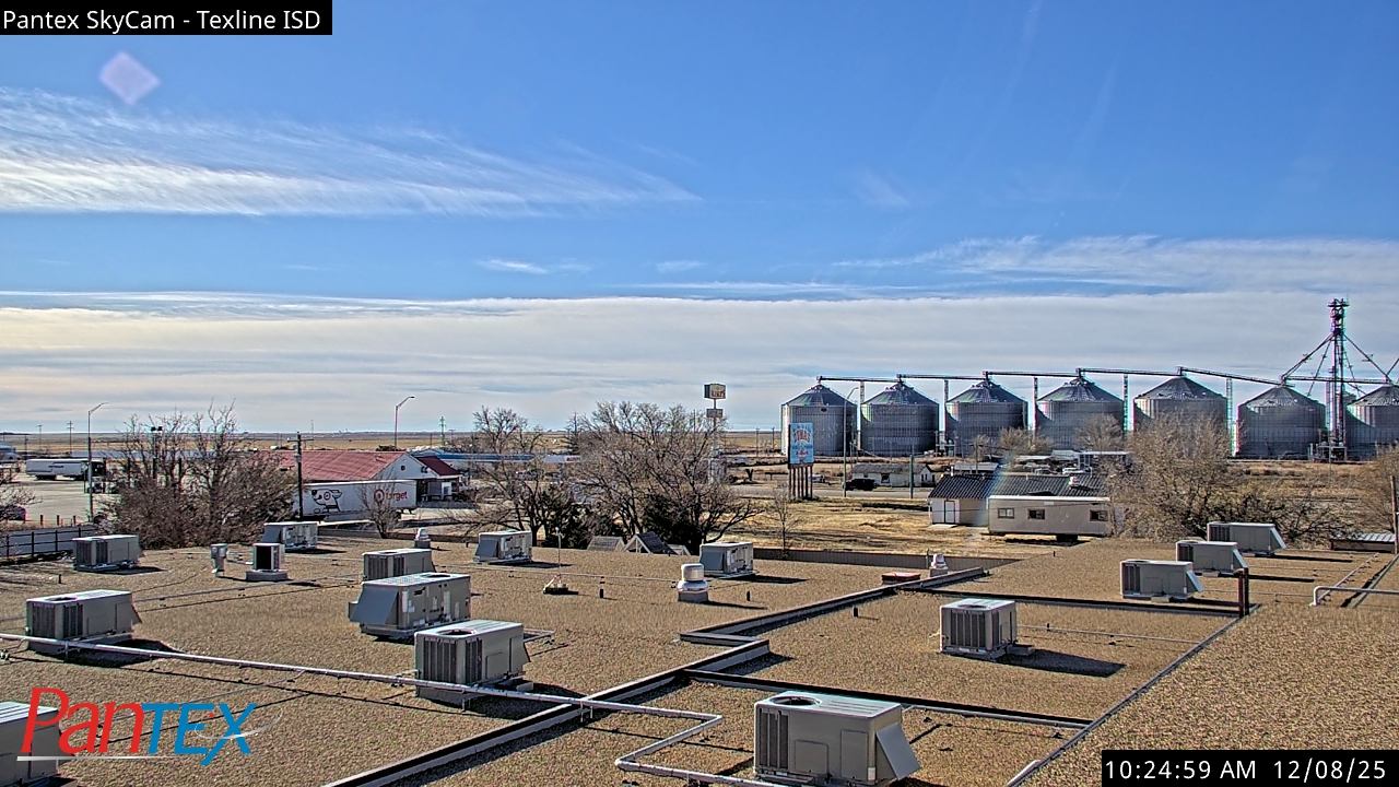 Thumbnail for current weather camera view from Texline ISD in Texline, Texas