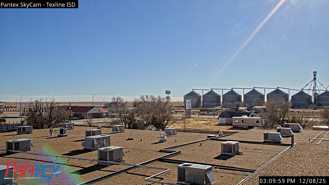 Thumbnail for current weather camera view from Texline ISD in Texline, Texas