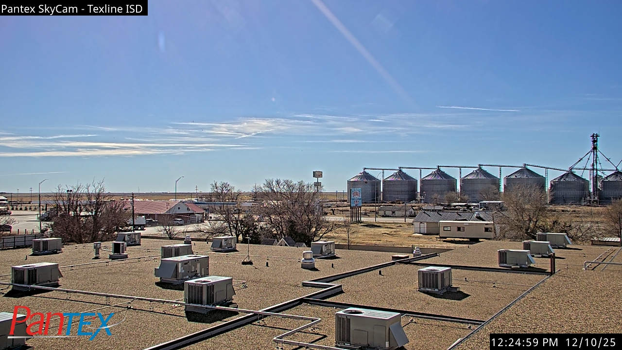 Thumbnail for current weather camera view from Texline ISD in Texline, Texas
