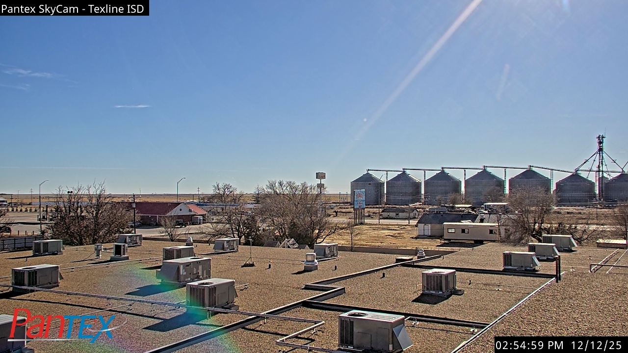 Thumbnail for current weather camera view from Texline ISD in Texline, Texas