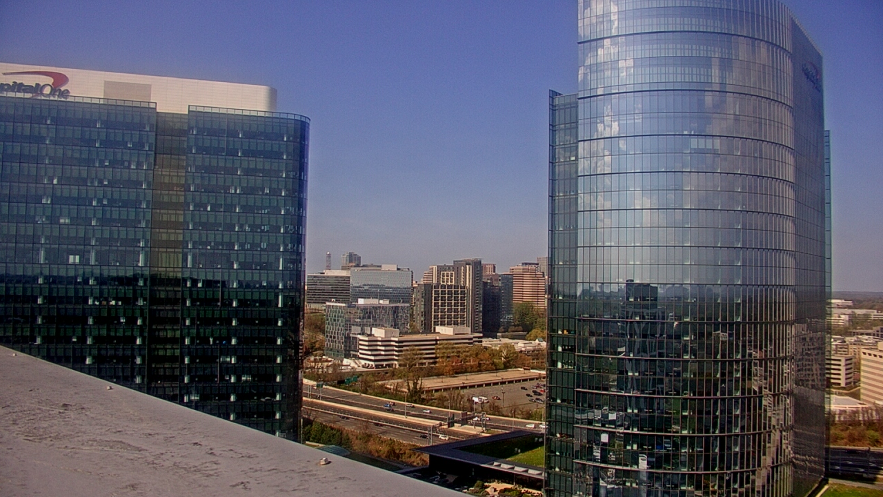 Thumbnail for current weather camera view from Capital One Center in Tysons, Virginia