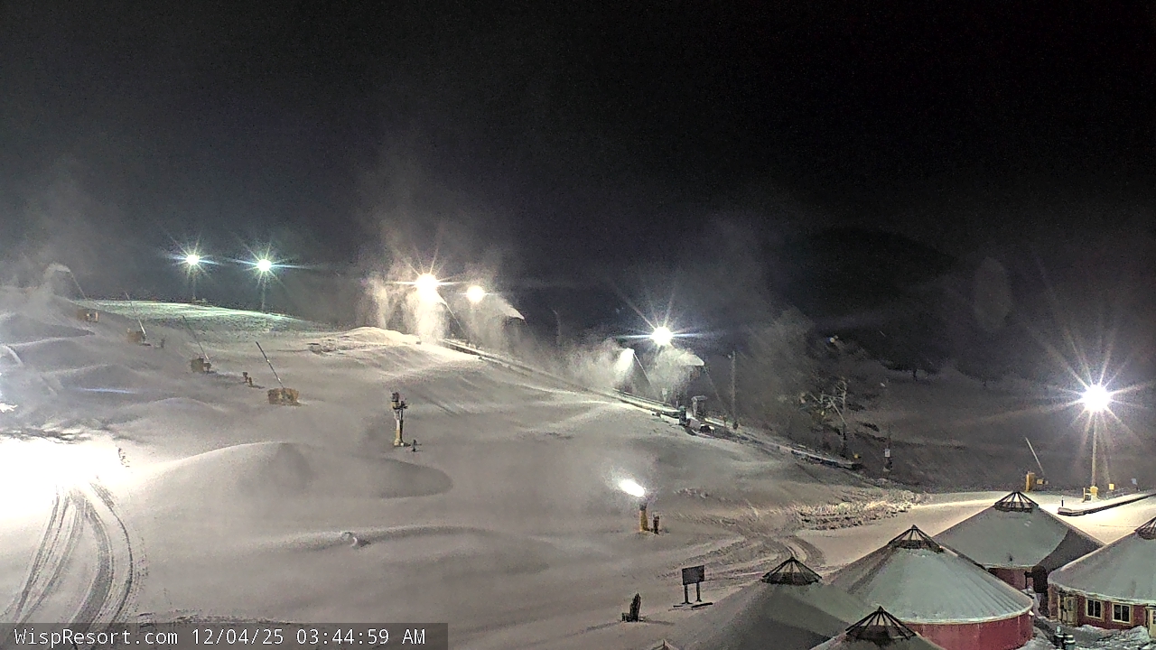 Thumbnail for current weather camera view from Wisp Ski Resort in McHenry, Maryland