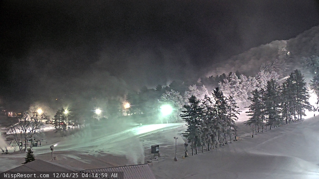 Thumbnail for current weather camera view from Wisp Ski Resort in McHenry, Maryland