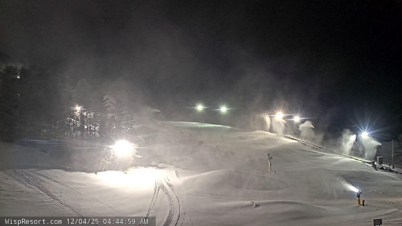 Thumbnail for current weather camera view from Wisp Ski Resort in McHenry, Maryland