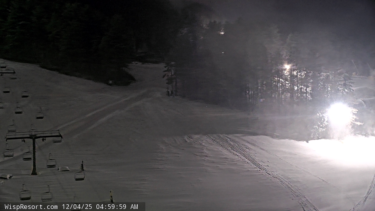Thumbnail for current weather camera view from Wisp Ski Resort in McHenry, Maryland