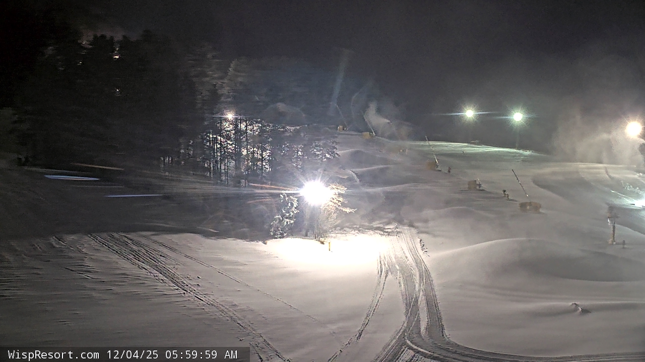 Thumbnail for current weather camera view from Wisp Ski Resort in McHenry, Maryland