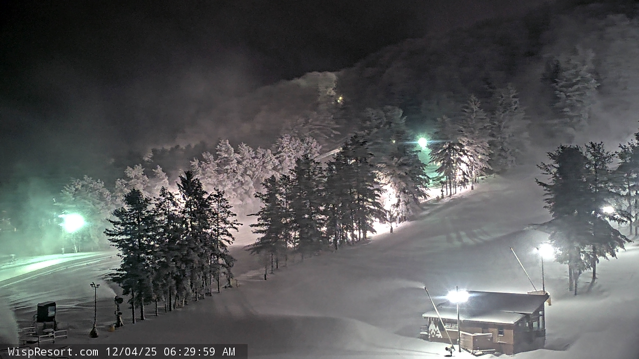 Thumbnail for current weather camera view from Wisp Ski Resort in McHenry, Maryland