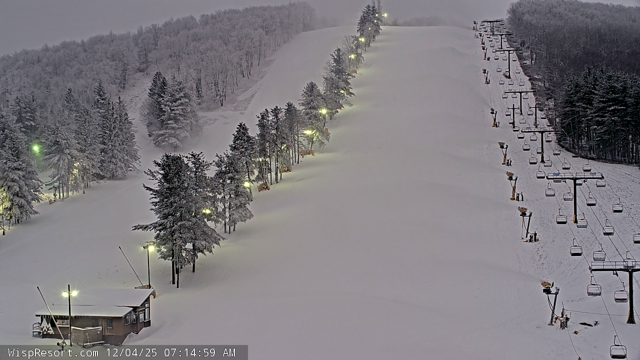 Thumbnail for current weather camera view from Wisp Ski Resort in McHenry, Maryland