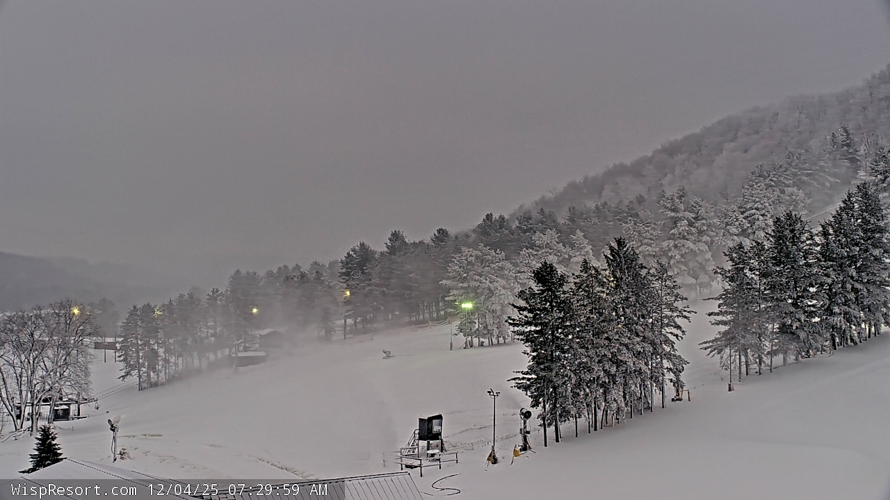 Thumbnail for current weather camera view from Wisp Ski Resort in McHenry, Maryland