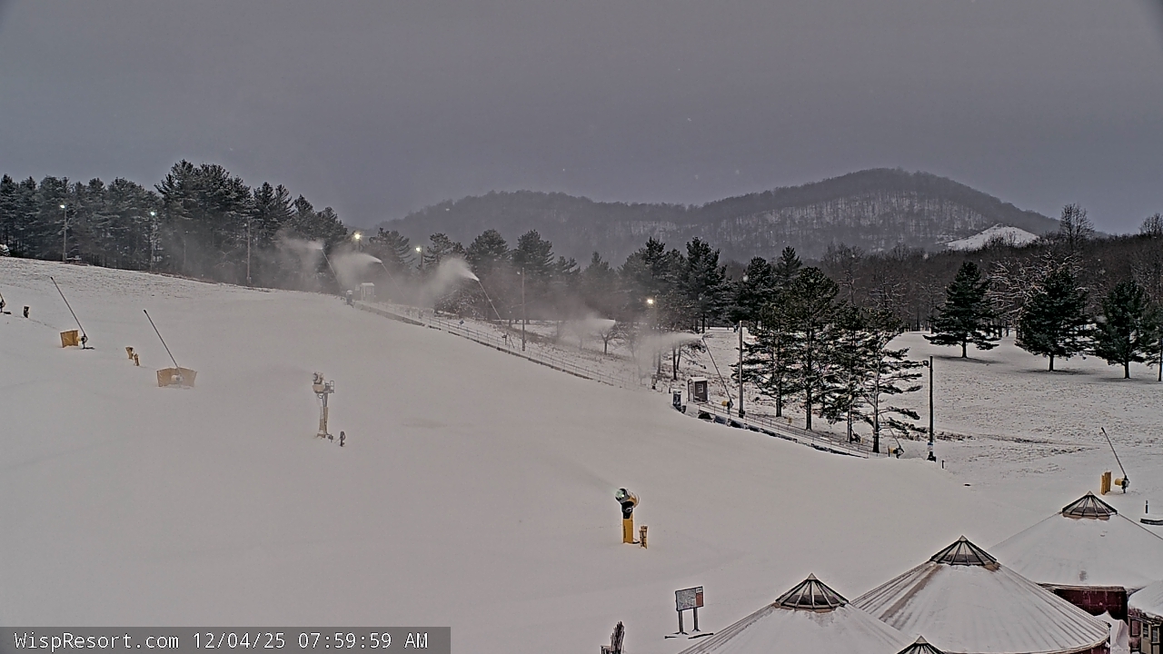 Thumbnail for current weather camera view from Wisp Ski Resort in McHenry, Maryland