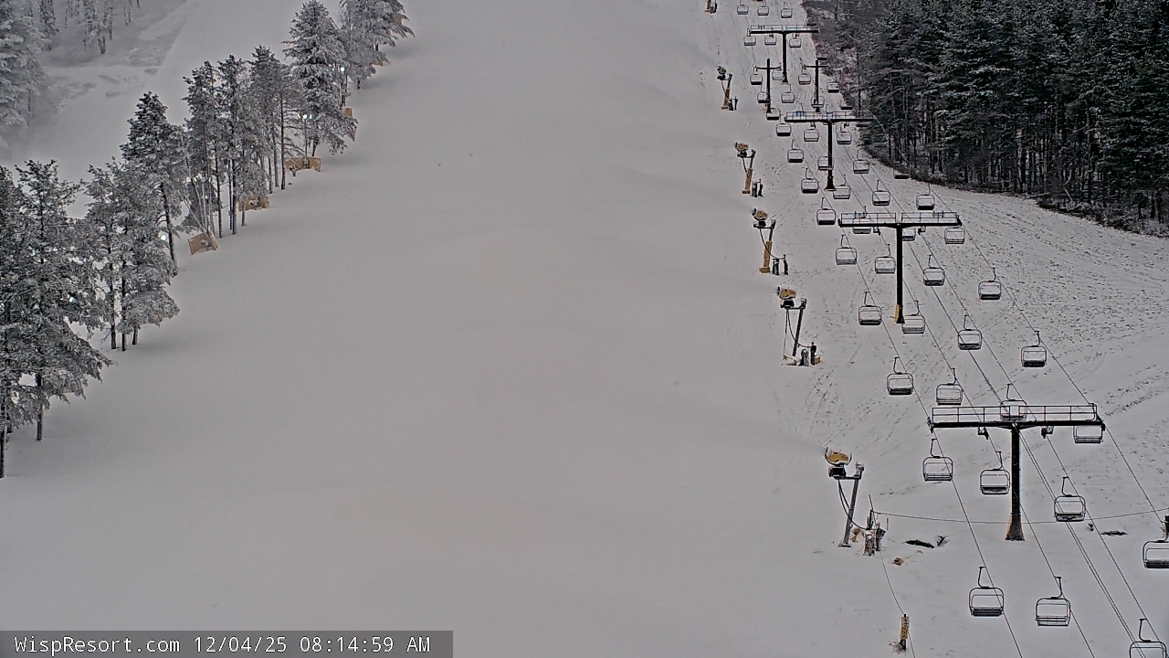 Thumbnail for current weather camera view from Wisp Ski Resort in McHenry, Maryland