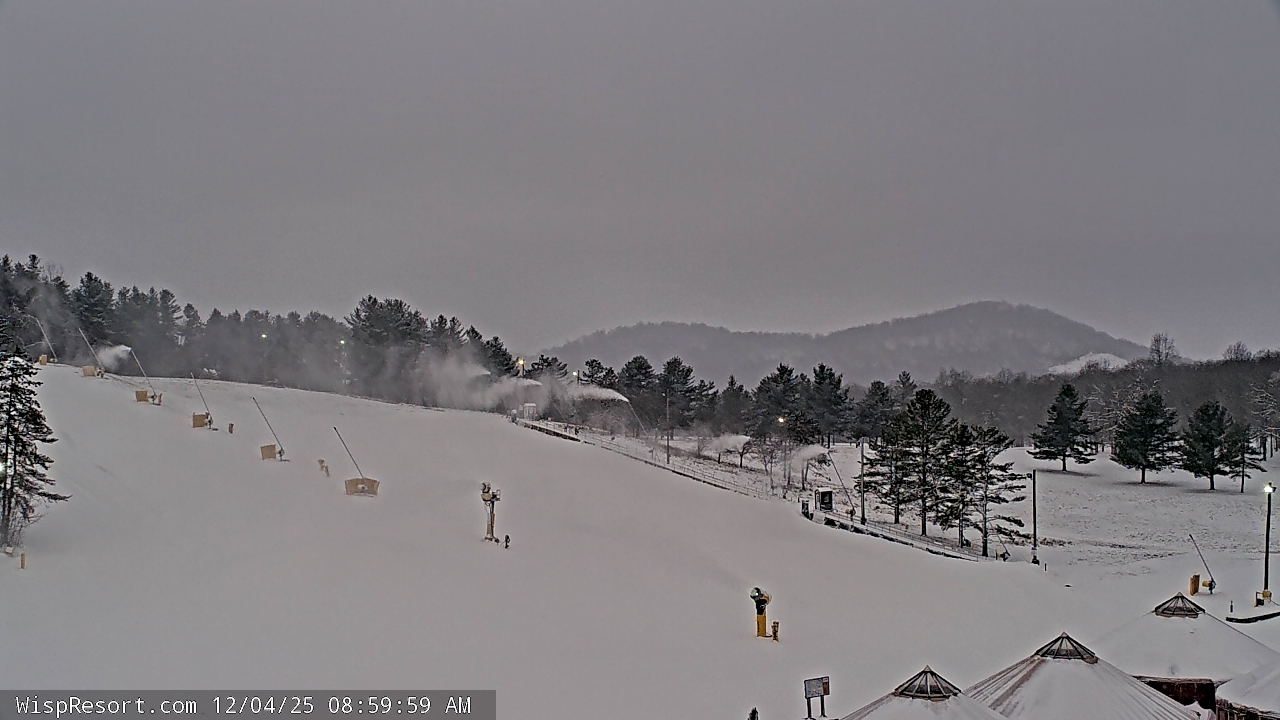 Thumbnail for current weather camera view from Wisp Ski Resort in McHenry, Maryland