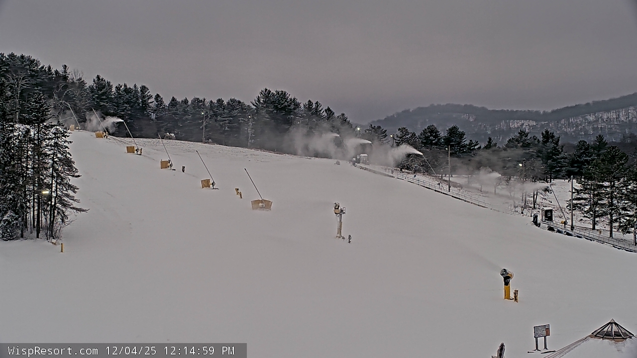 Thumbnail for current weather camera view from Wisp Ski Resort in McHenry, Maryland