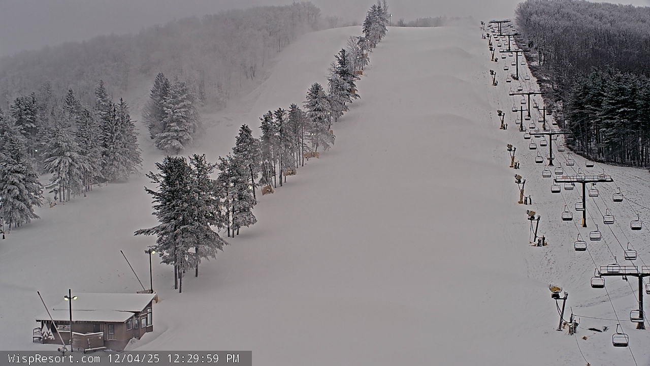 Thumbnail for current weather camera view from Wisp Ski Resort in McHenry, Maryland