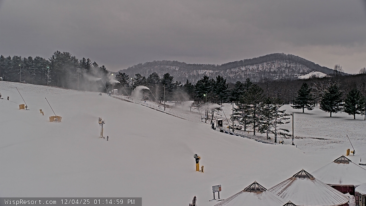Thumbnail for current weather camera view from Wisp Ski Resort in McHenry, Maryland