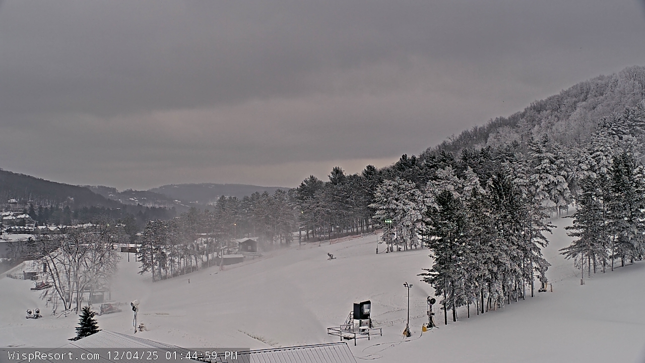 Thumbnail for current weather camera view from Wisp Ski Resort in McHenry, Maryland
