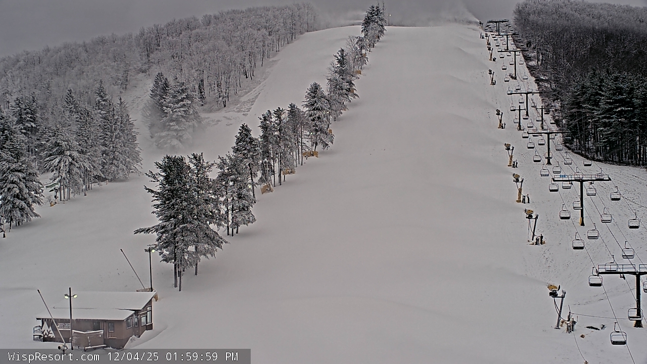 Thumbnail for current weather camera view from Wisp Ski Resort in McHenry, Maryland