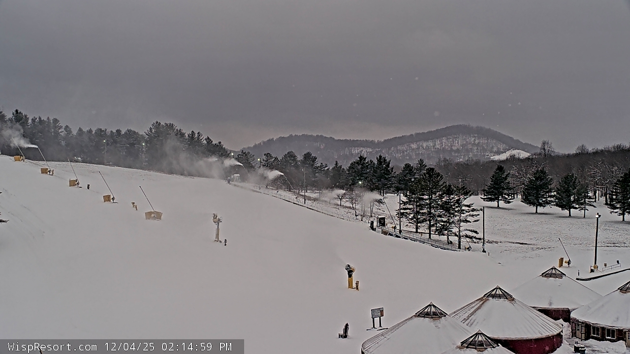 Thumbnail for current weather camera view from Wisp Ski Resort in McHenry, Maryland