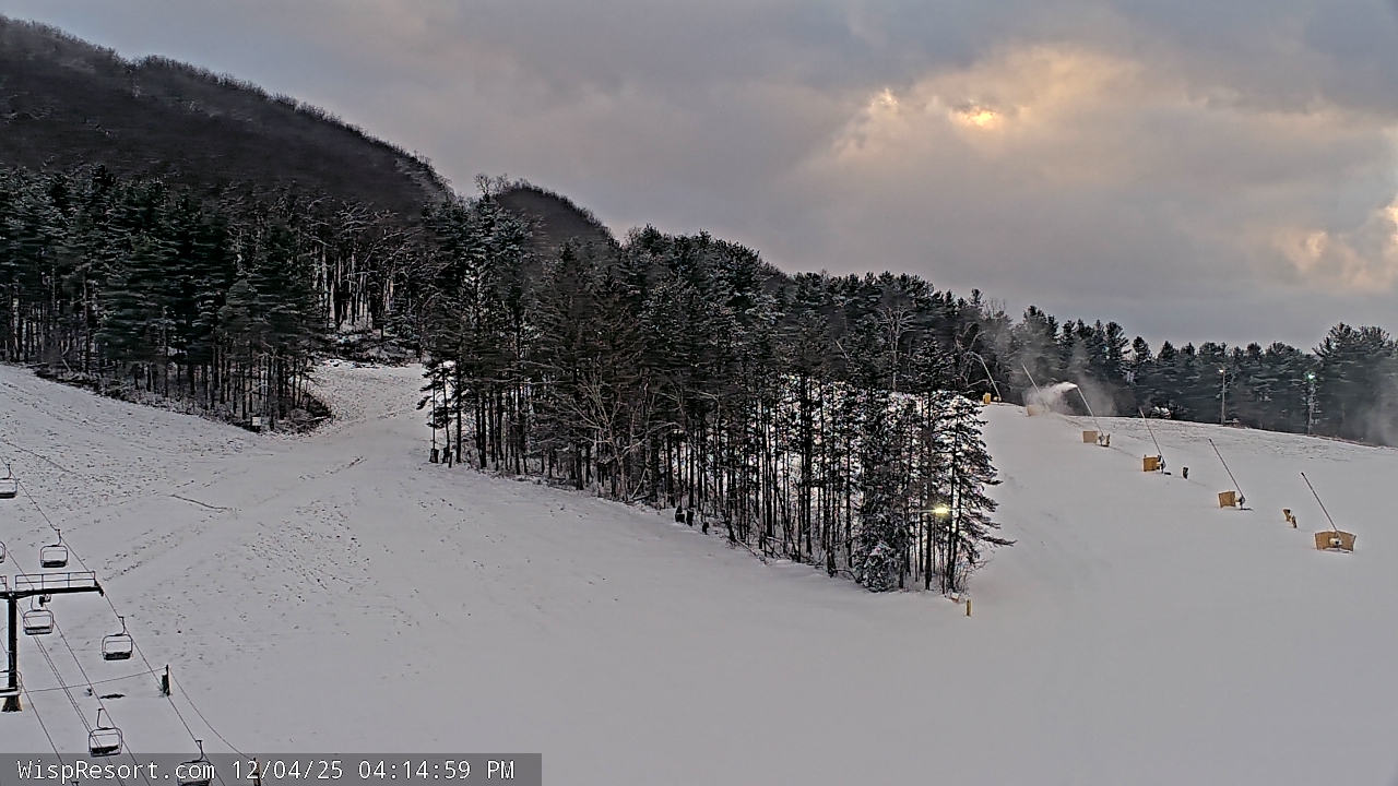 Thumbnail for current weather camera view from Wisp Ski Resort in McHenry, Maryland