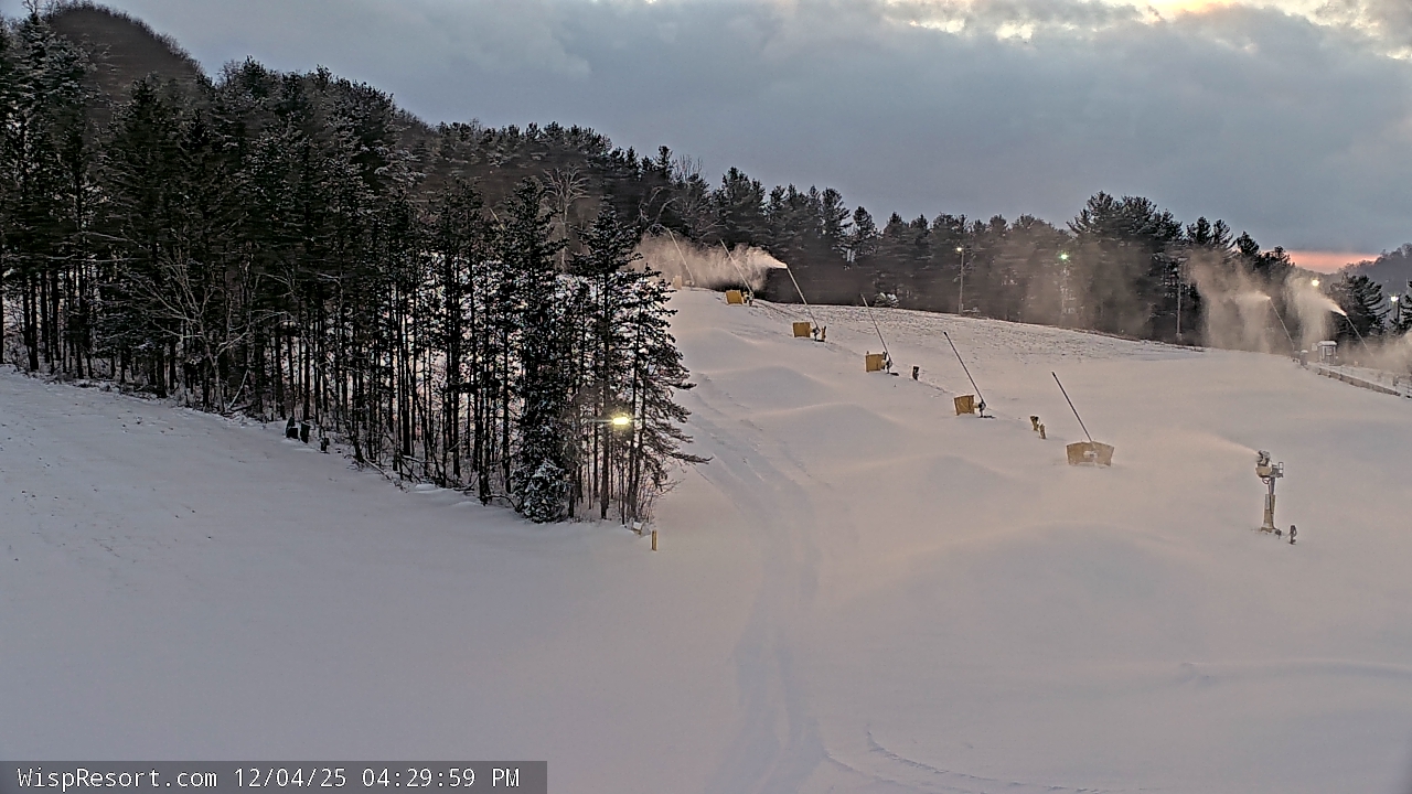 Thumbnail for current weather camera view from Wisp Ski Resort in McHenry, Maryland