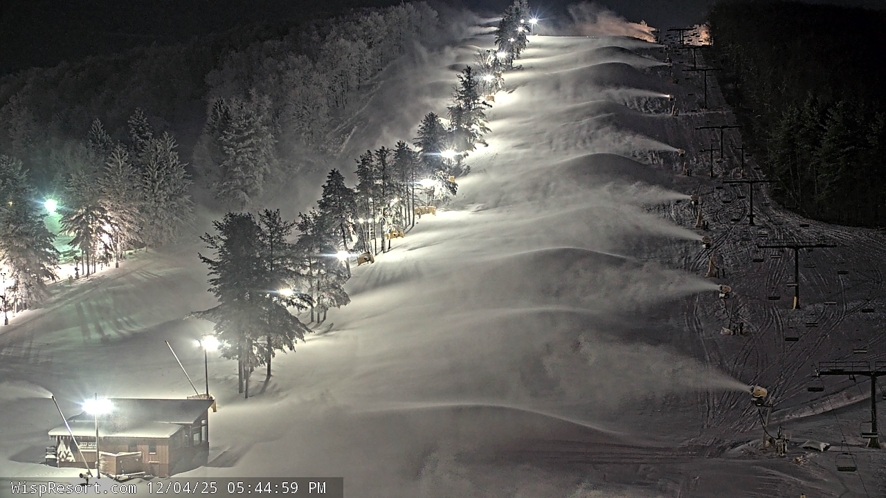 Thumbnail for current weather camera view from Wisp Ski Resort in McHenry, Maryland