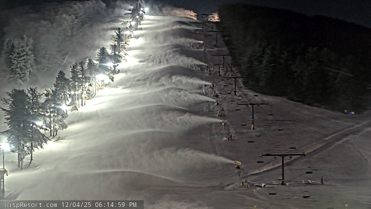 Thumbnail for current weather camera view from Wisp Ski Resort in McHenry, Maryland