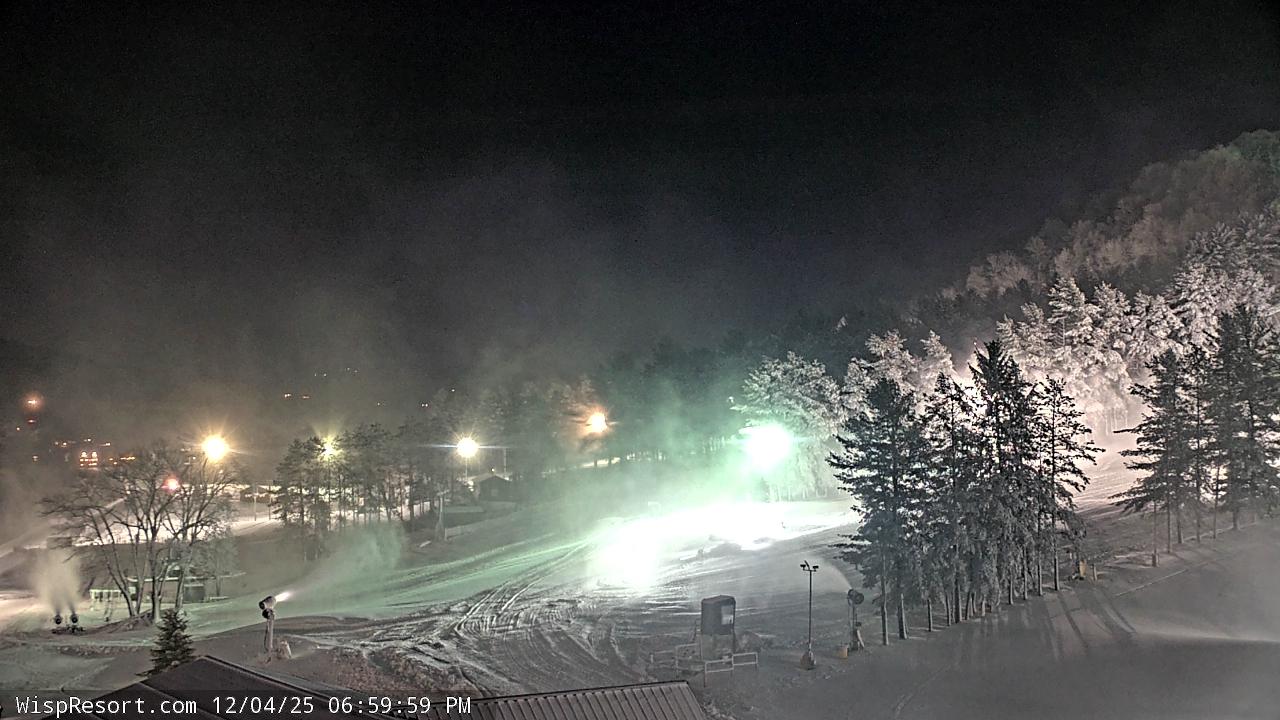 Thumbnail for current weather camera view from Wisp Ski Resort in McHenry, Maryland