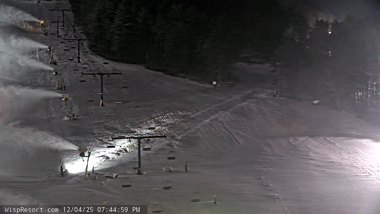 Thumbnail for current weather camera view from Wisp Ski Resort in McHenry, Maryland