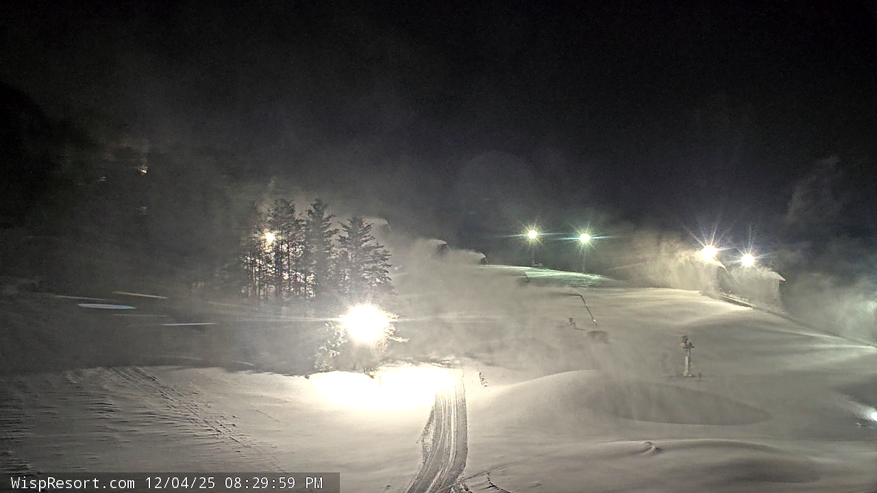 Thumbnail for current weather camera view from Wisp Ski Resort in McHenry, Maryland