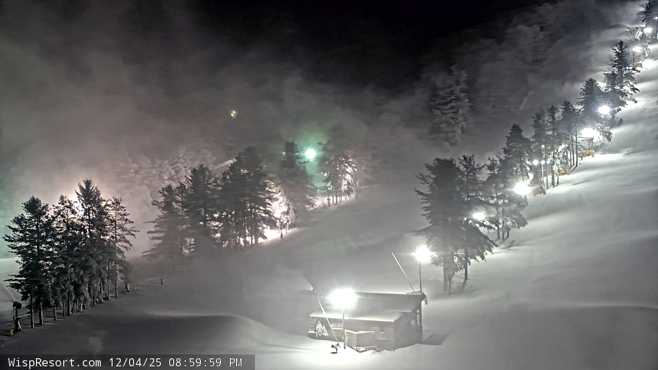 Thumbnail for current weather camera view from Wisp Ski Resort in McHenry, Maryland