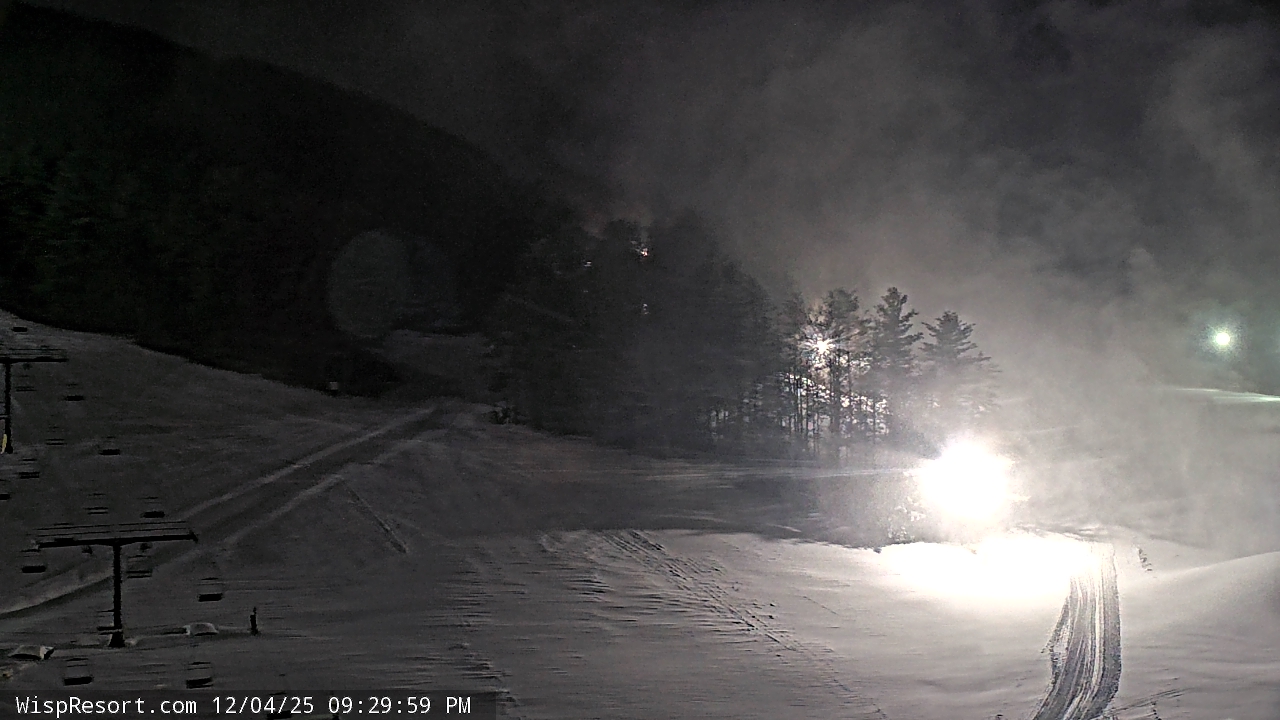 Thumbnail for current weather camera view from Wisp Ski Resort in McHenry, Maryland