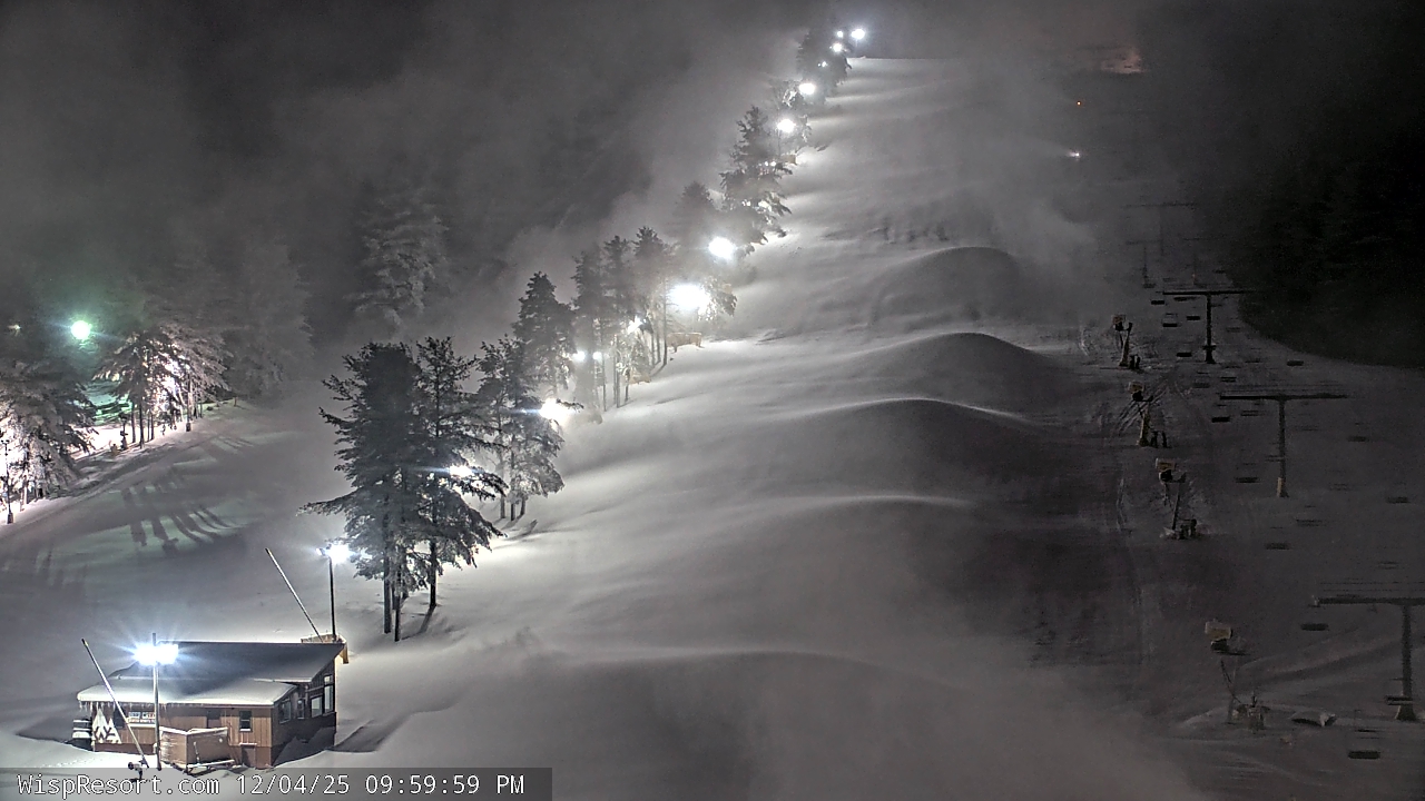 Thumbnail for current weather camera view from Wisp Ski Resort in McHenry, Maryland