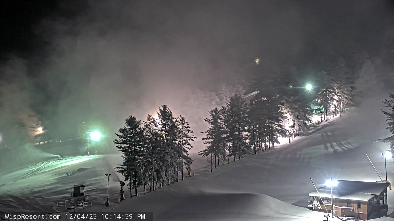 Thumbnail for current weather camera view from Wisp Ski Resort in McHenry, Maryland