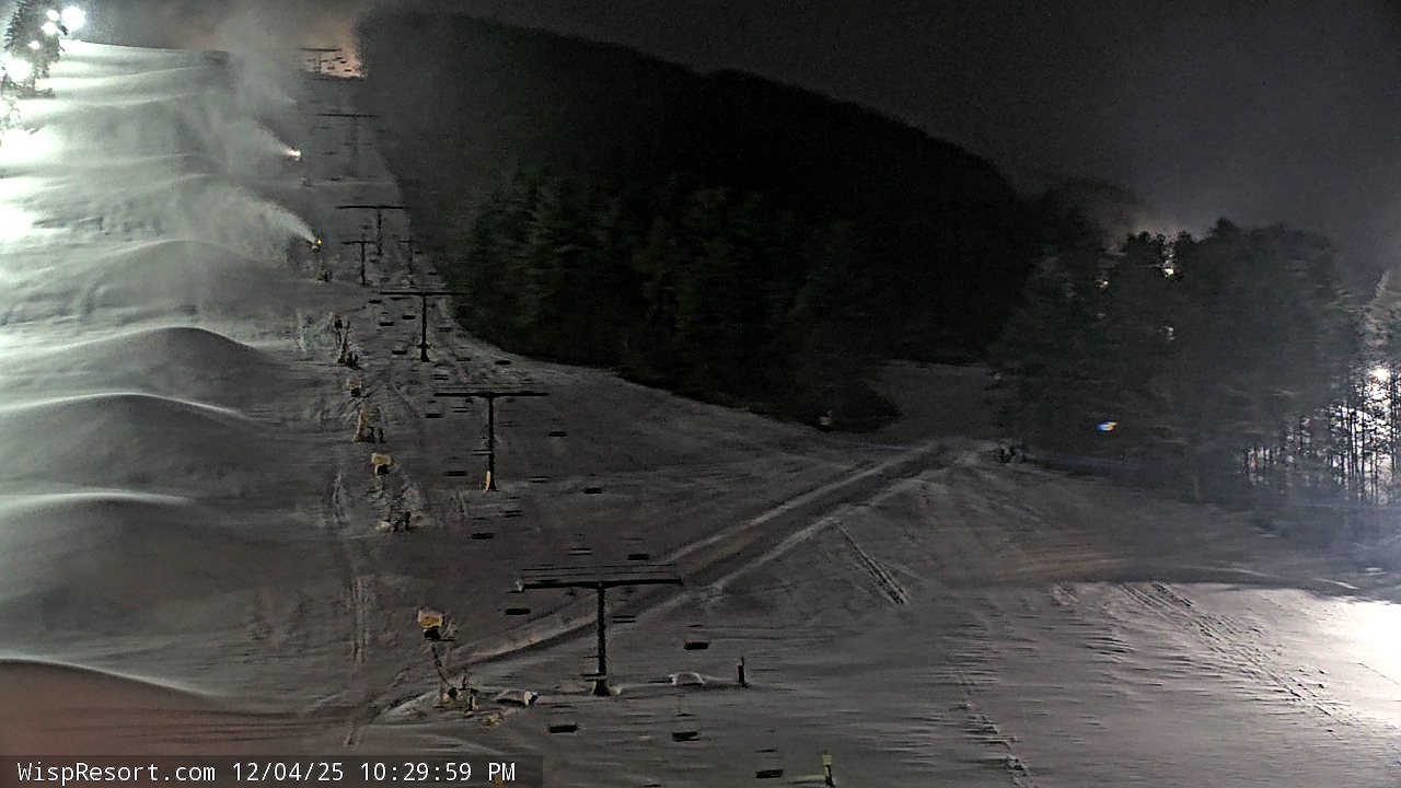 Thumbnail for current weather camera view from Wisp Ski Resort in McHenry, Maryland