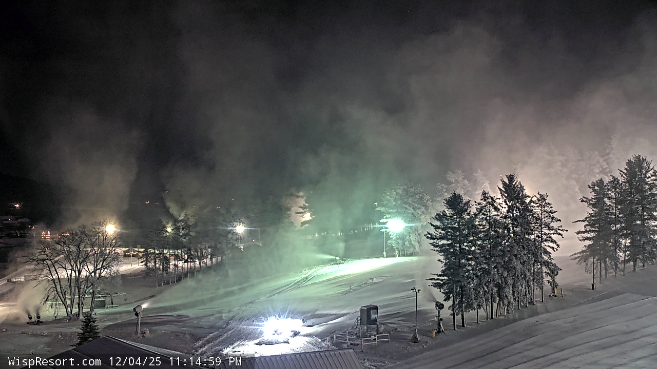 Thumbnail for current weather camera view from Wisp Ski Resort in McHenry, Maryland
