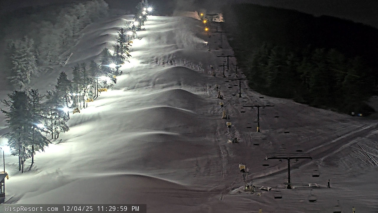 Thumbnail for current weather camera view from Wisp Ski Resort in McHenry, Maryland